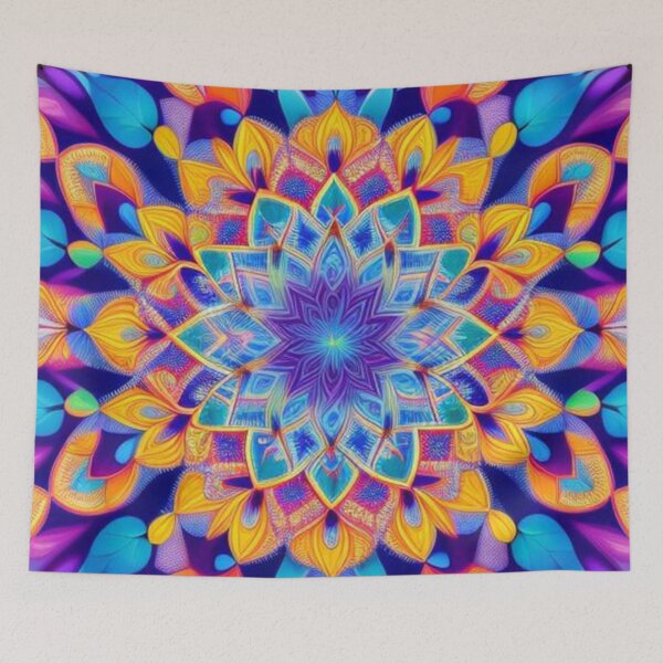 Item preview, pattern colorful mandala designed and sold by Only Good Vibes.