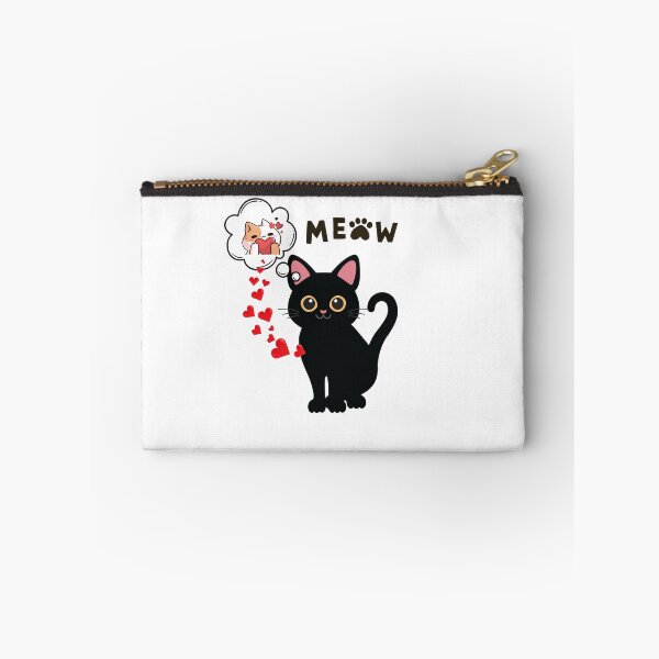 Item preview, Charming Black Cat in Love" stikers designed and sold by chaieb shoop.