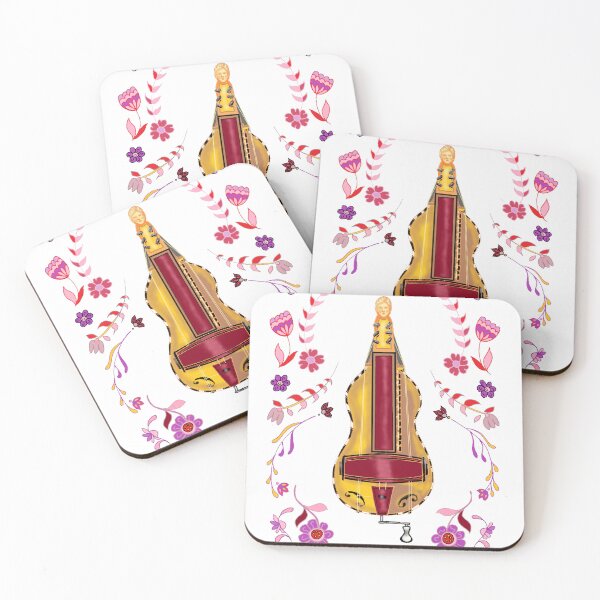Item preview, Floral Hurdy-gurdy design designed and sold by inkle.