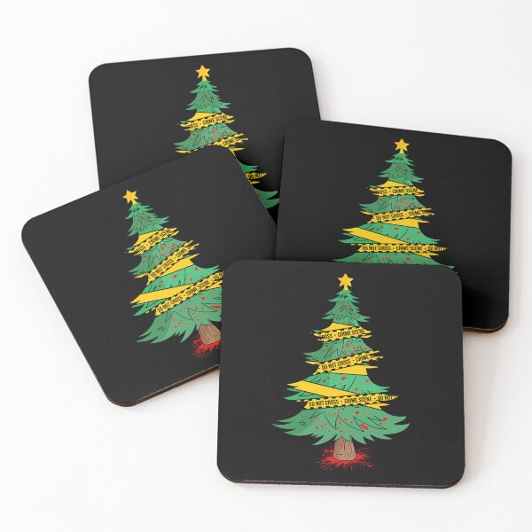 Item preview, True Crime Christmas Tree Holiday Horror Blood Crime Scene designed and sold by Sinful Charm.