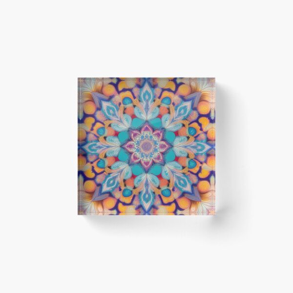 Item preview, pattern colorful mandala designed and sold by Only Good Vibes.