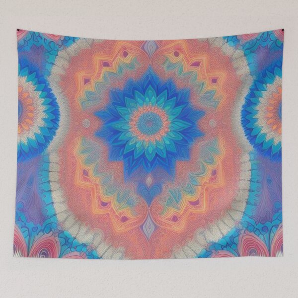 Item preview, pattern colorful mandala designed and sold by Only Good Vibes.