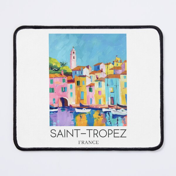 Item preview, A Pop Art Travel Print of Saint-Tropez - France designed and sold by StudioRedKoala.