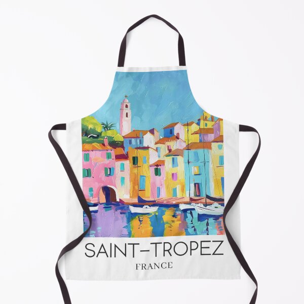 Item preview, A Pop Art Travel Print of Saint-Tropez - France  designed and sold by StudioRedKoala.