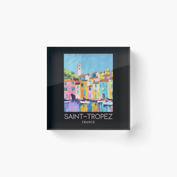 Item preview, A Pop Art Travel Print of Saint-Tropez - France  designed and sold by StudioRedKoala.