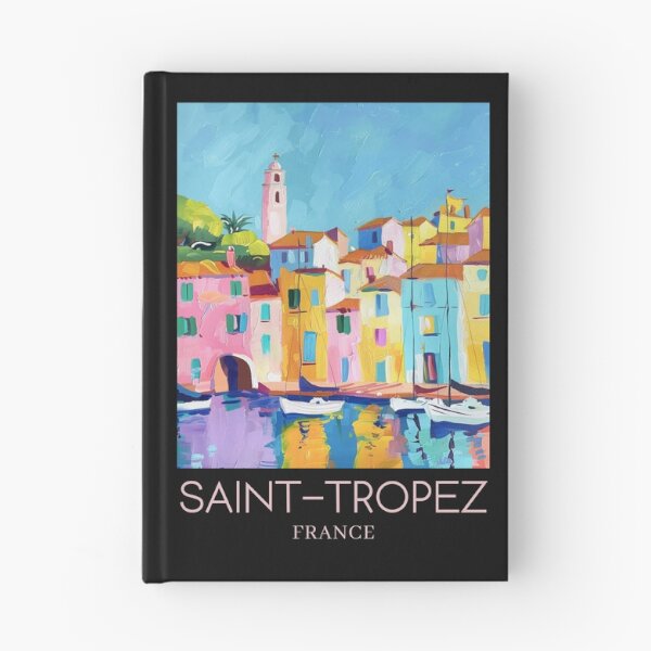 Item preview, A Pop Art Travel Print of Saint-Tropez - France  designed and sold by StudioRedKoala.