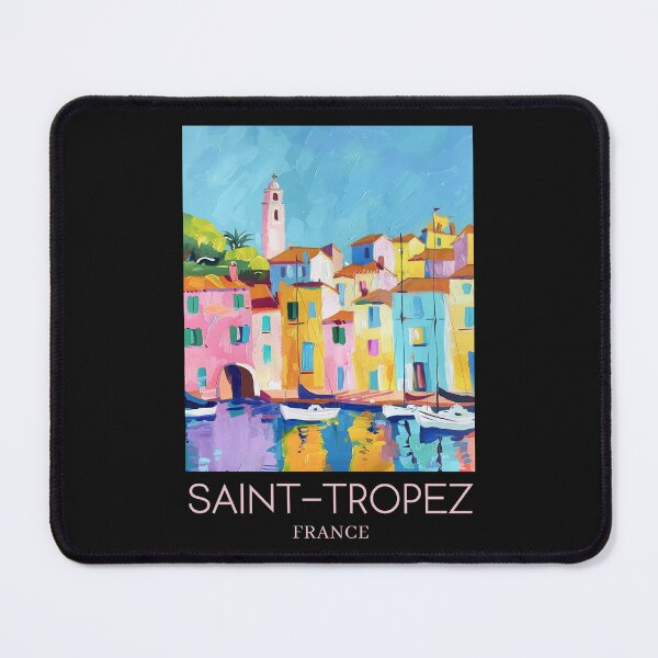 Item preview, A Pop Art Travel Print of Saint-Tropez - France designed and sold by StudioRedKoala.
