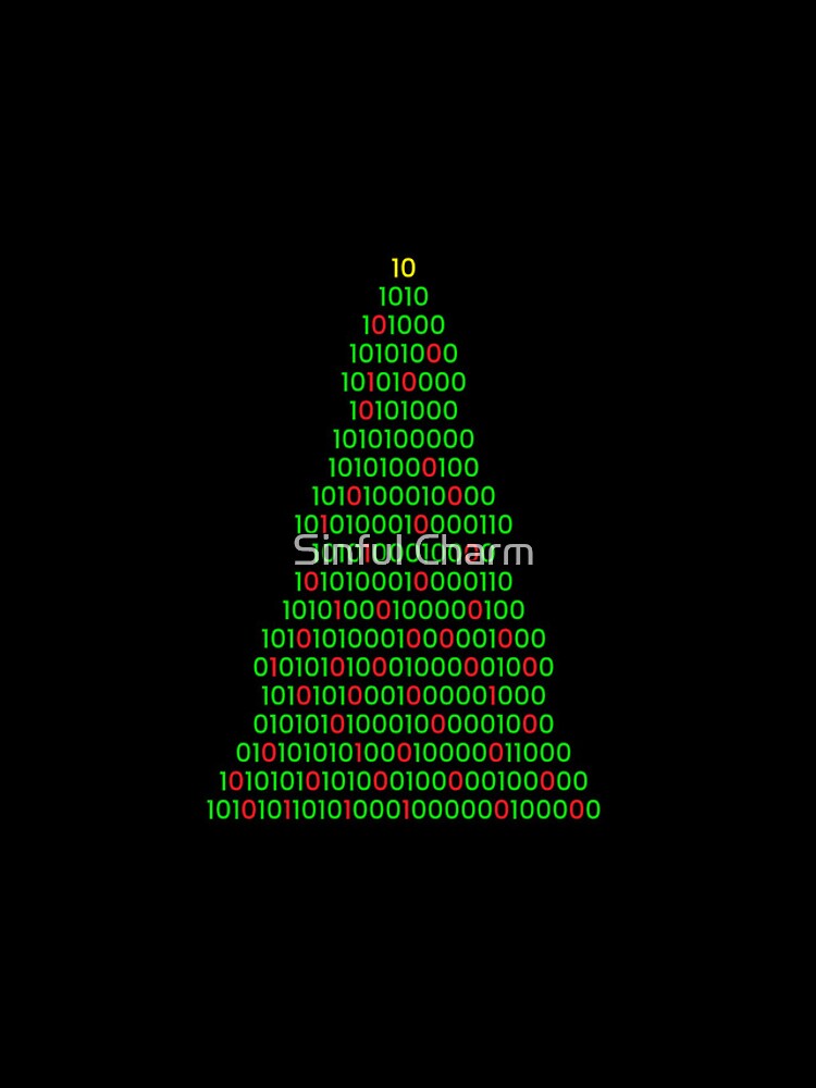 Thumbnail 4 of 4, iPhone Case, Binary Christmas Tree Holiday Computer Programmer Coding designed and sold by cameronryan.