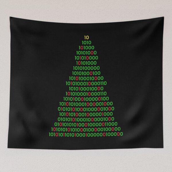 Item preview, Binary Christmas Tree Holiday Computer Programmer Coding designed and sold by Sinful Charm.