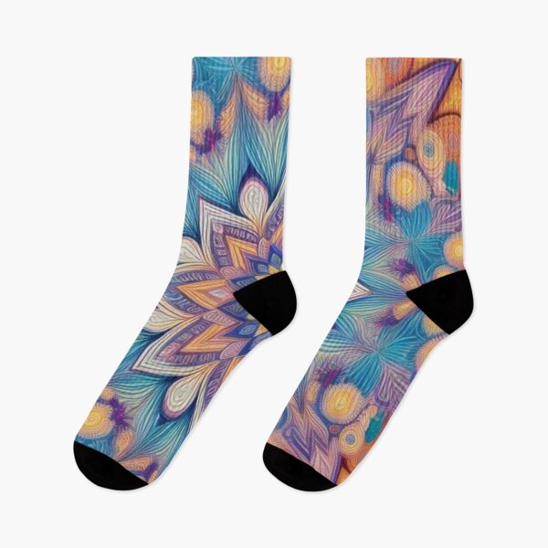 Item preview, pattern colorful mandala designed and sold by Only Good Vibes.