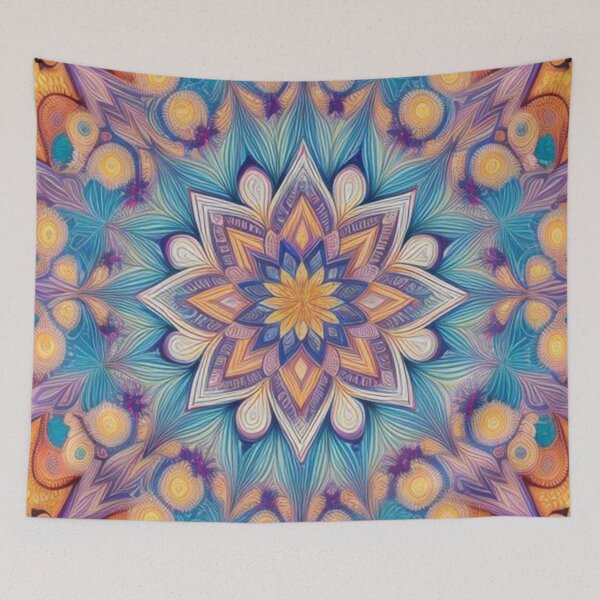 Item preview, pattern colorful mandala designed and sold by Only Good Vibes.