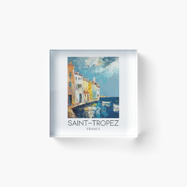 Item preview, A Pop Art Travel Print of Saint-Tropez - France  designed and sold by StudioRedKoala.