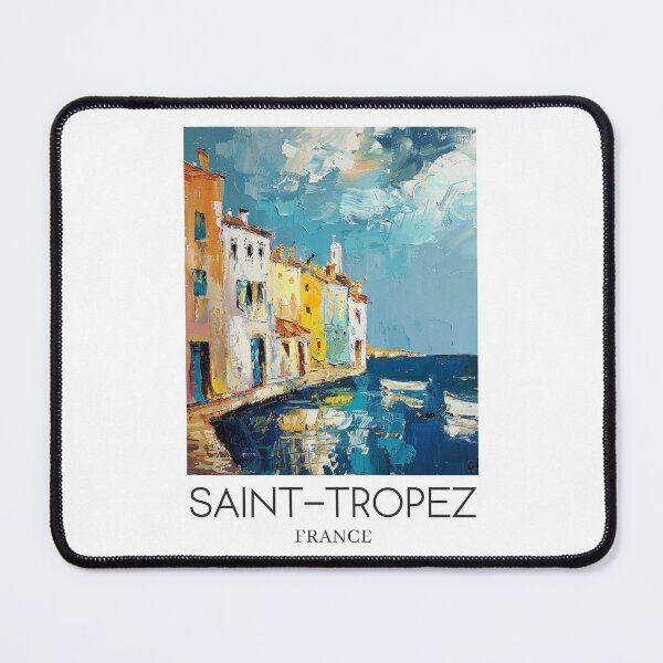 Item preview, A Pop Art Travel Print of Saint-Tropez - France designed and sold by StudioRedKoala.
