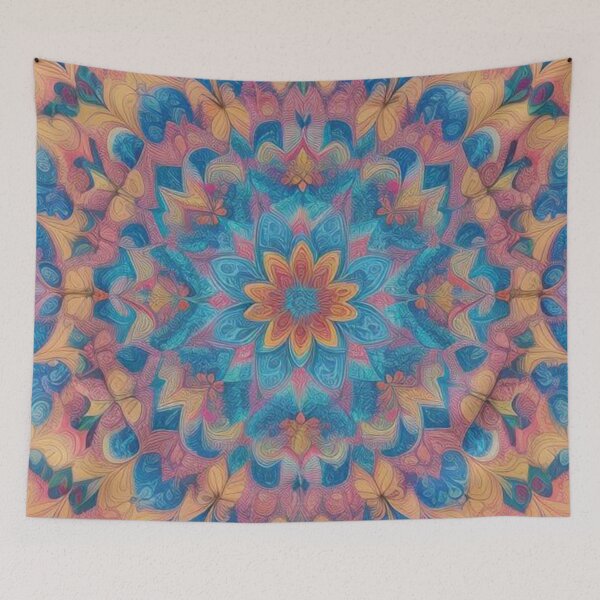 Item preview, pattern colorful mandala designed and sold by Only Good Vibes.