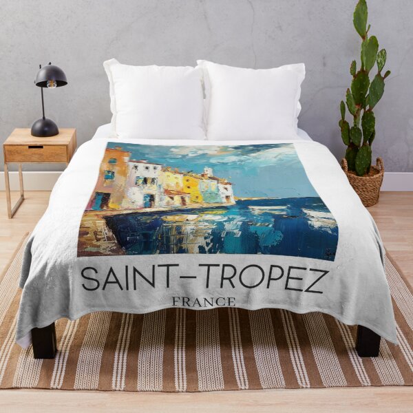 Item preview, A Pop Art Travel Print of Saint-Tropez - France  designed and sold by StudioRedKoala.