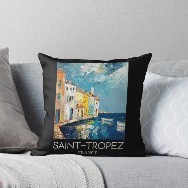 Item preview, A Pop Art Travel Print of Saint-Tropez - France  designed and sold by StudioRedKoala.