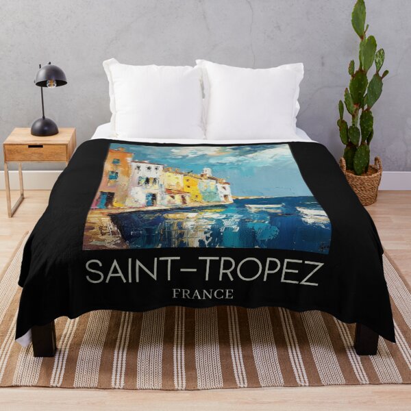 Item preview, A Pop Art Travel Print of Saint-Tropez - France designed and sold by StudioRedKoala.