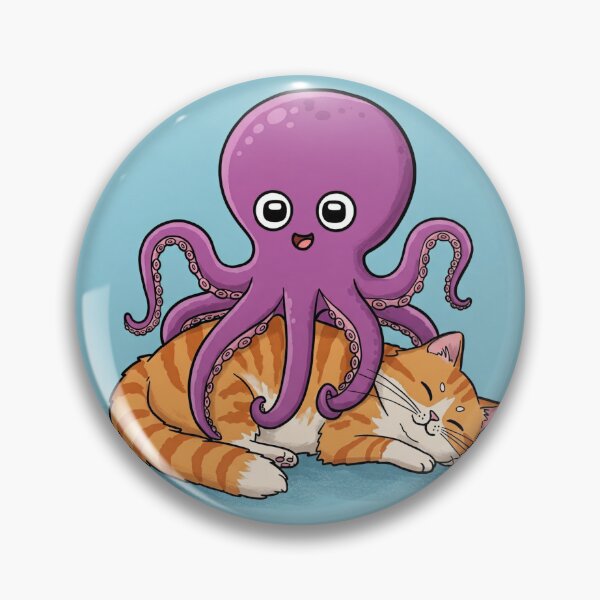 Item preview, Octopus and Cat  designed and sold by Aisha  Hamza.