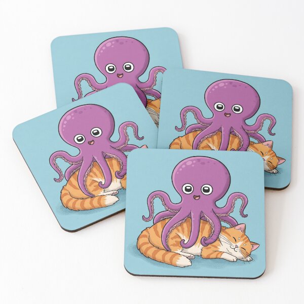 Item preview, Octopus and Cat  designed and sold by Aisha  Hamza.