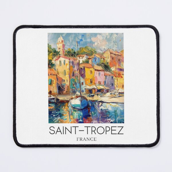 Item preview, A Pop Art Travel Print of Saint-Tropez - France designed and sold by StudioRedKoala.