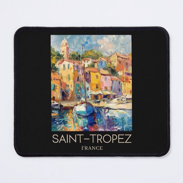 Item preview, A Pop Art Travel Print of Saint-Tropez - France designed and sold by StudioRedKoala.
