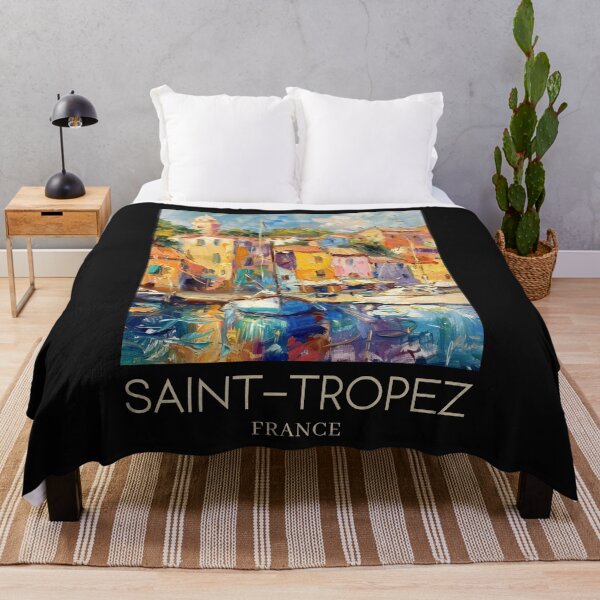 Item preview, A Pop Art Travel Print of Saint-Tropez - France  designed and sold by StudioRedKoala.