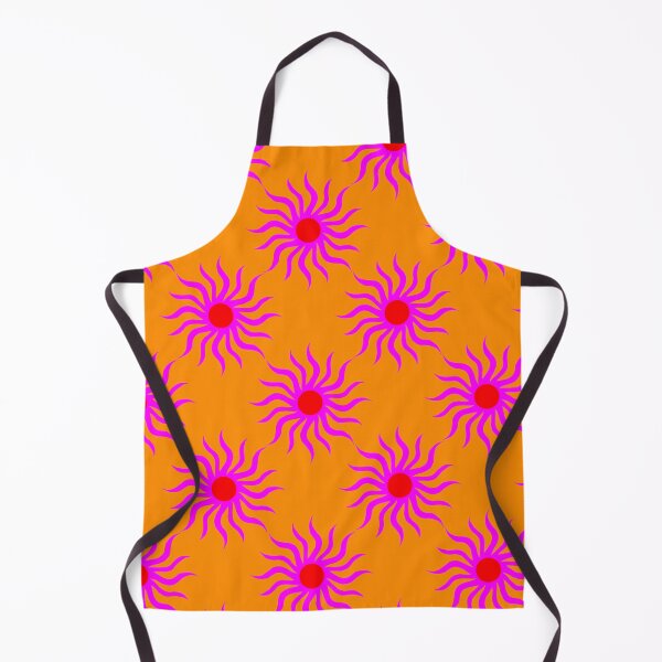 Item preview, Pink suns on an orange background designed and sold by Sonja Birkelbach.