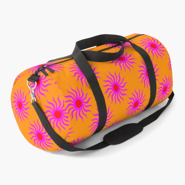 Item preview, Pink suns on an orange background designed and sold by Sonja Birkelbach.