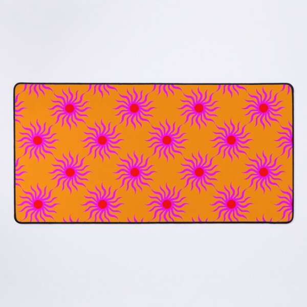 Item preview, Pink suns on an orange background designed and sold by Sonja Birkelbach.
