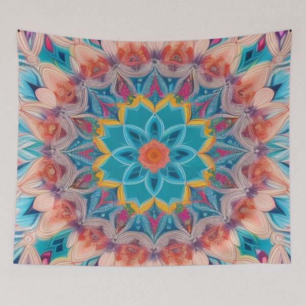 Item preview, pattern colorful mandala designed and sold by Only Good Vibes.