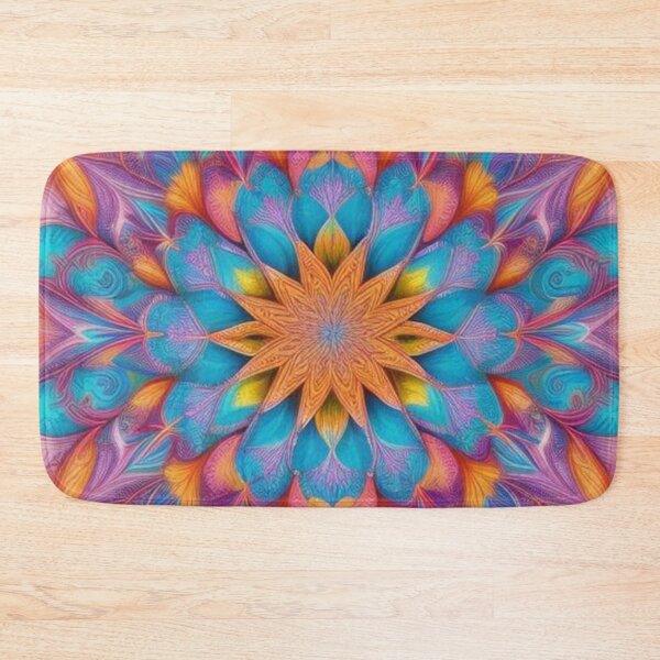 Item preview, pattern colorful mandala designed and sold by Only Good Vibes.
