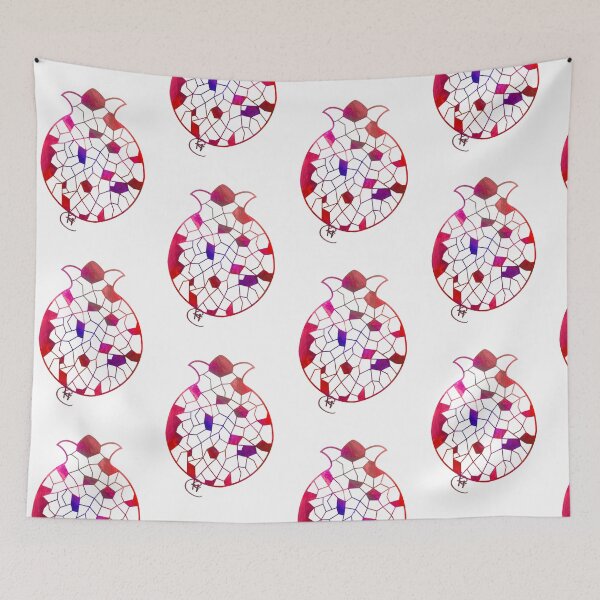 Item preview, Geometric Pomegranate Art designed and sold by Kalli Taub Art.
