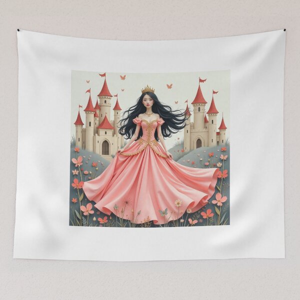 Item preview, Hand-Drawn Princess Pattern Design designed and sold by hjian8219.