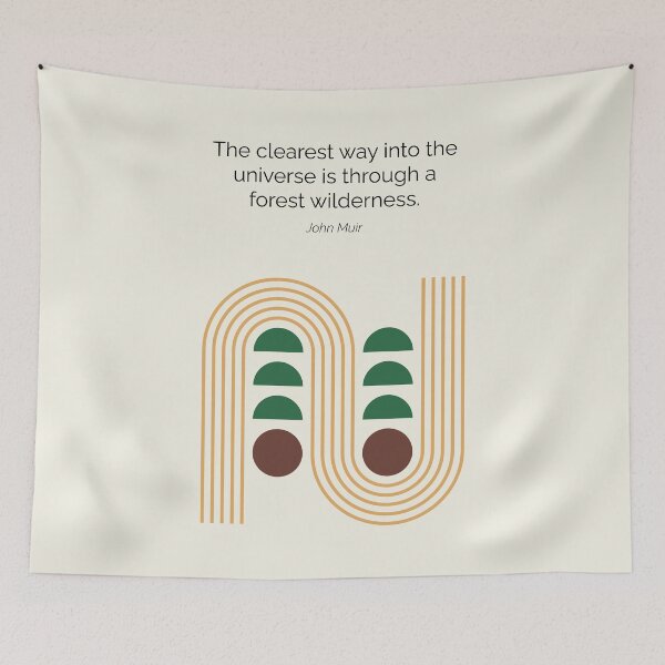 Item preview, Way to the Universe John Muir Quote Art designed and sold by kakarikihill.