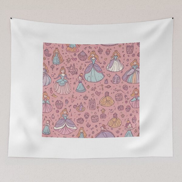 Item preview, Hand-Drawn Princess Pattern Design designed and sold by hjian8219.
