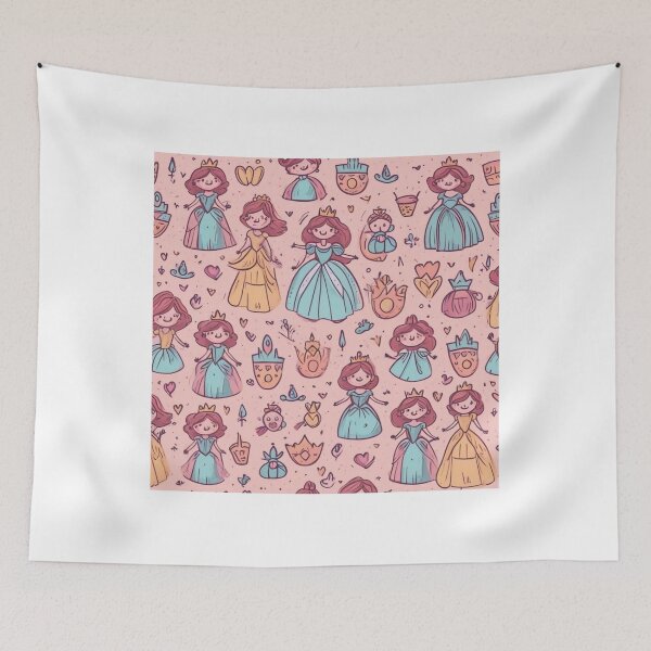 Item preview, Hand-Drawn Princess Pattern Design designed and sold by hjian8219.