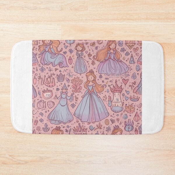 Item preview, Hand-Drawn Princess Pattern Design designed and sold by hjian8219.