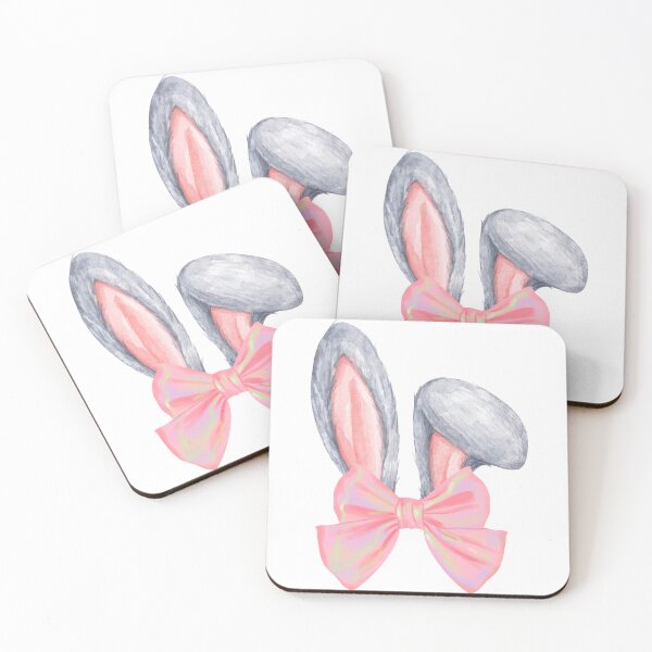 Item preview, Watercolor Bunny Ears with Pink Bow – Cute Easter Rabbit Floppy Ear Design designed and sold by CoastalEmp.