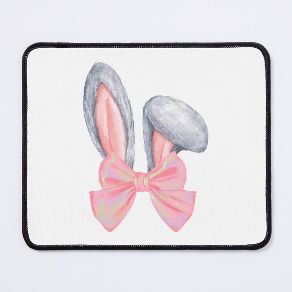 Item preview, Watercolor Bunny Ears with Pink Bow – Cute Easter Rabbit Floppy Ear Design designed and sold by CoastalEmp.