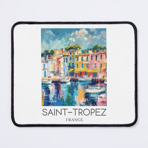 Item preview, A Pop Art Travel Print of Saint-Tropez - France designed and sold by StudioRedKoala.