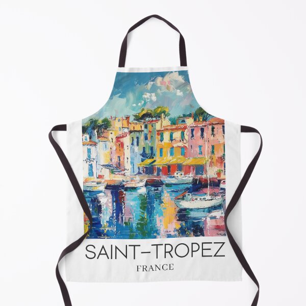Item preview, A Pop Art Travel Print of Saint-Tropez - France  designed and sold by StudioRedKoala.