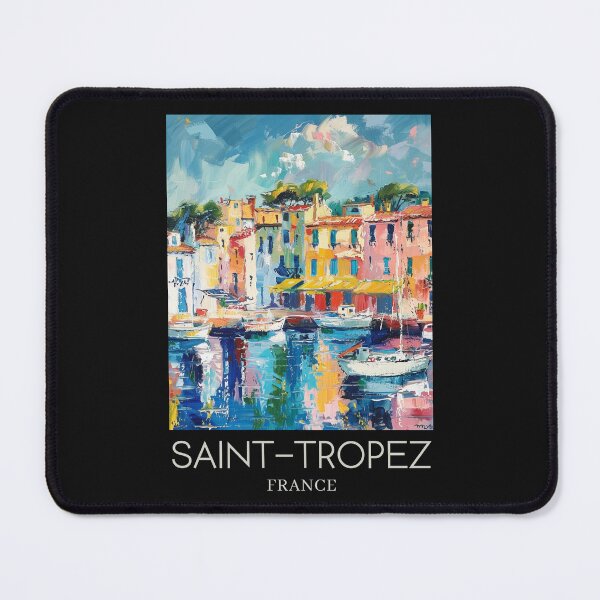 Item preview, A Pop Art Travel Print of Saint-Tropez - France designed and sold by StudioRedKoala.