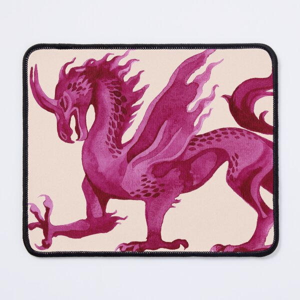 Item preview, magenta heraldic dragon designed and sold by thoughtsupnorth.