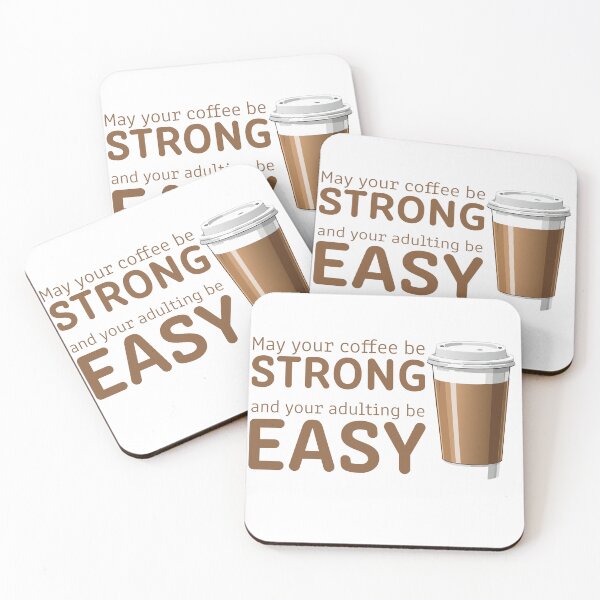 Item preview, May your Coffee be Strong, and your Adulting Easy designed and sold by Guachafita.
