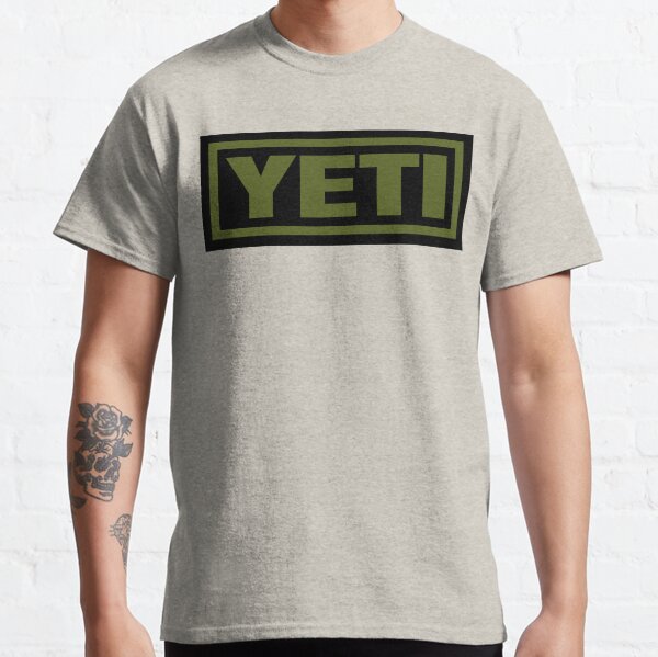 Vista previa del artículo con la obra «Caja para actividades al aire libre Yeti Cool con logotipo verde militar y negro», diseñado y vendido por Kludoman.