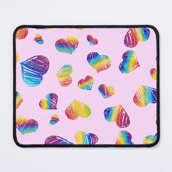 Item preview, rainbow hearts pink designed and sold by Sonja Birkelbach.