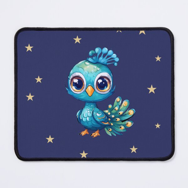 Item preview, KAWAII PEAHEN IN THE SKY WITH STARS designed and sold by WendyMaree.