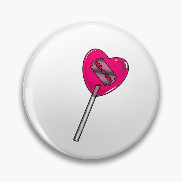 Item preview, Pink Heart Razorblade Lollipop  designed and sold by WrappedPlastic.