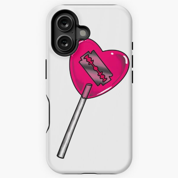 Item preview, Pink Heart Razorblade Lollipop  designed and sold by WrappedPlastic.