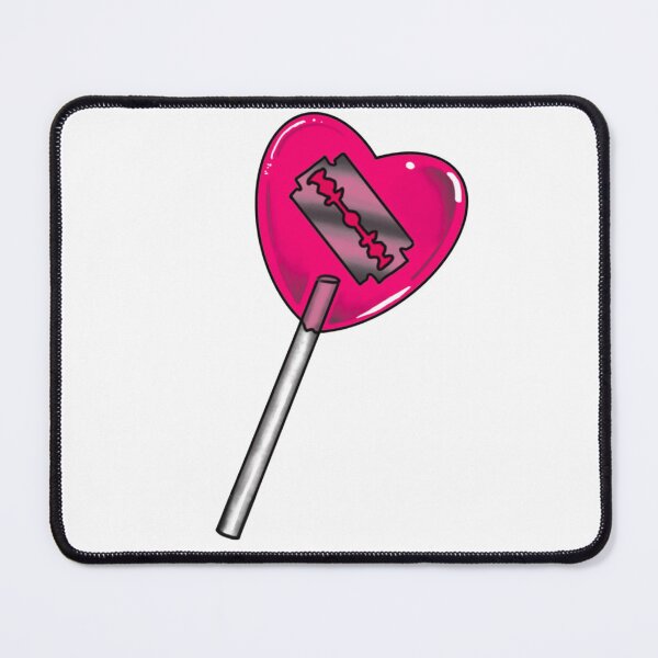 Item preview, Pink Heart Razorblade Lollipop  designed and sold by WrappedPlastic.